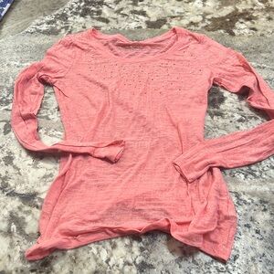 Maurice’s peach long sleeve shirt